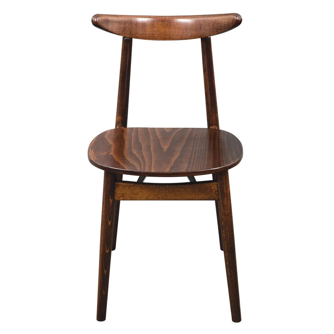 Fameg Walnut Cowhorn Side Chair (Pack of 2) - Image 2