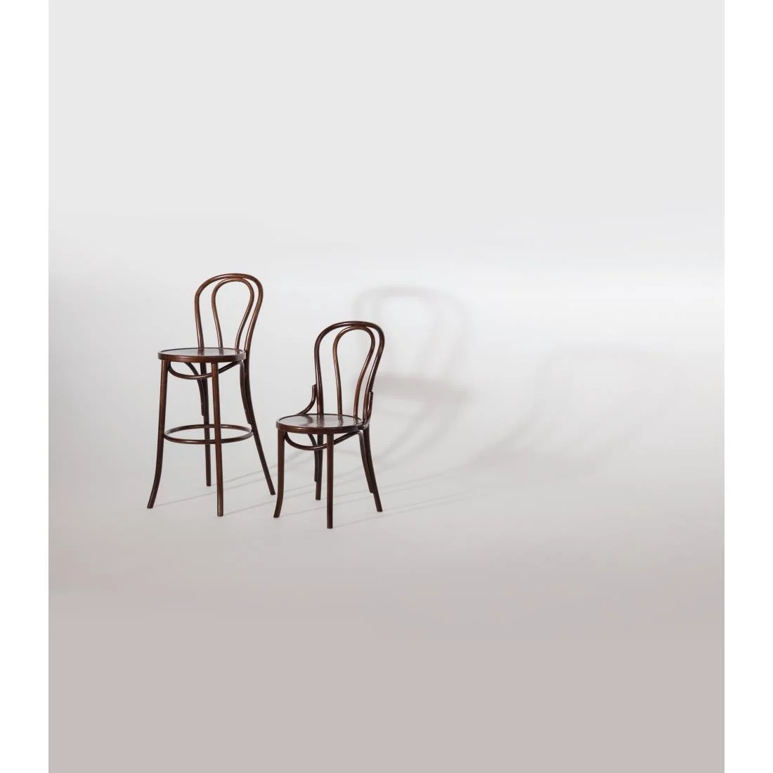 Fameg Bentwood Bistro Side Chairs Walnut Finish (Pack of 2) - Image 5