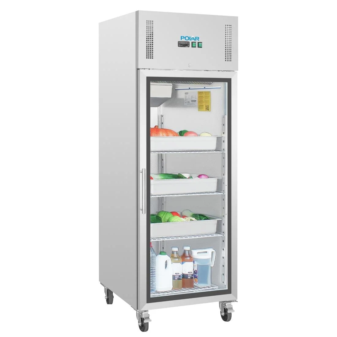 Polar Upright Glass Door Gastro Refrigerator 600Ltr - Image 5