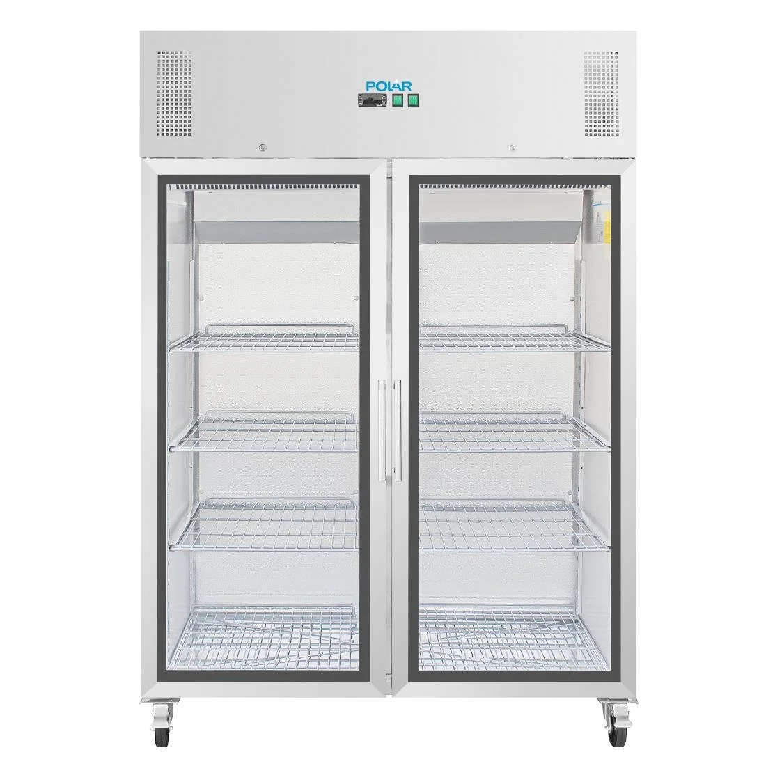 Polar Upright Double Glass Door Gastro Refrigerator 1200Ltr - Image 2