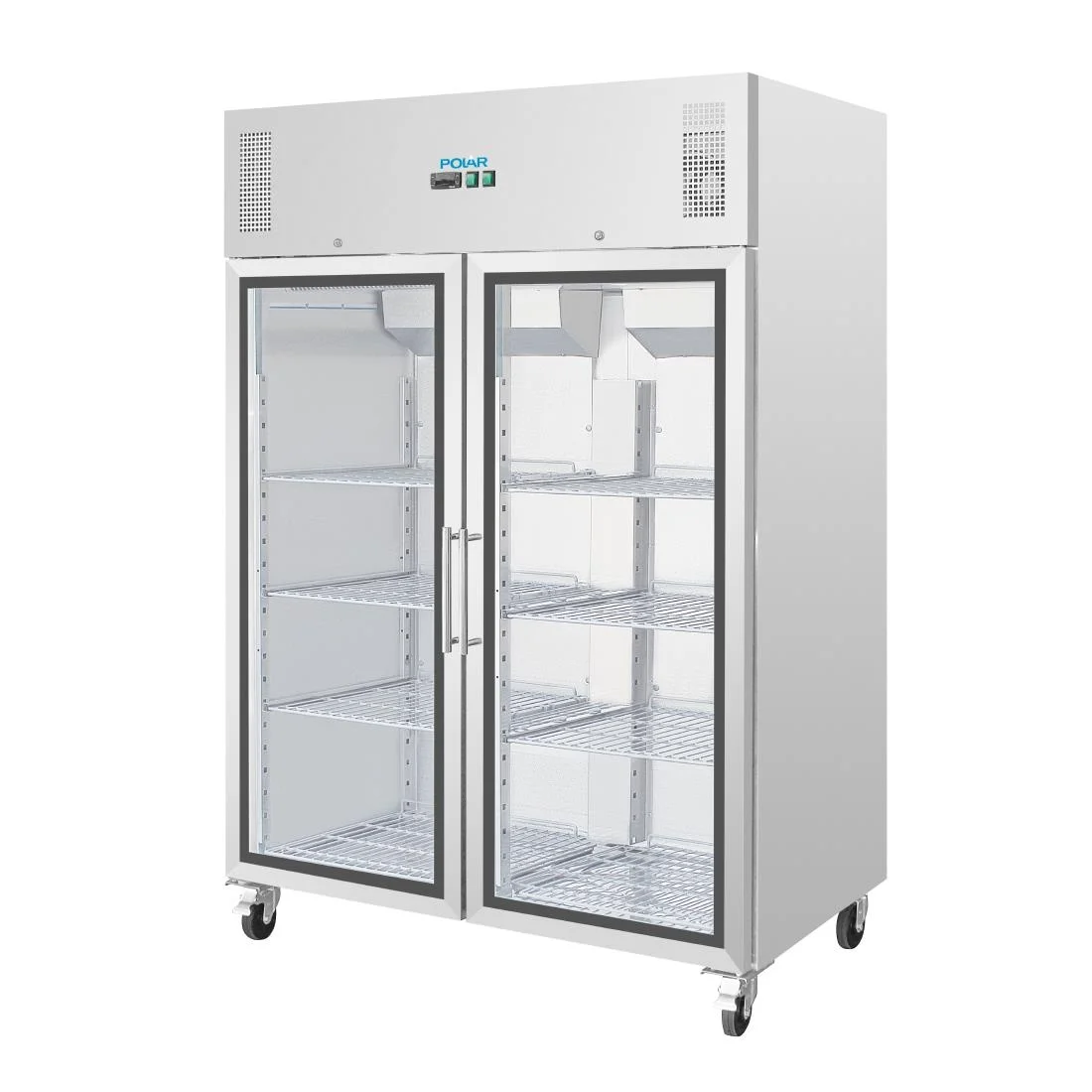 Polar Upright Double Glass Door Gastro Refrigerator 1200Ltr - Image 3