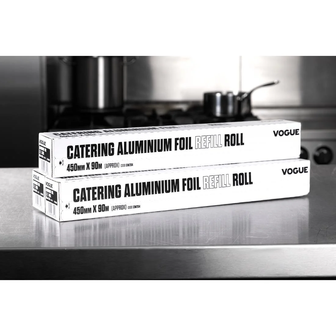 Vogue Aluminium Foil 90m fits Wrap450 Dispenser (Pack of 3) - Image 6