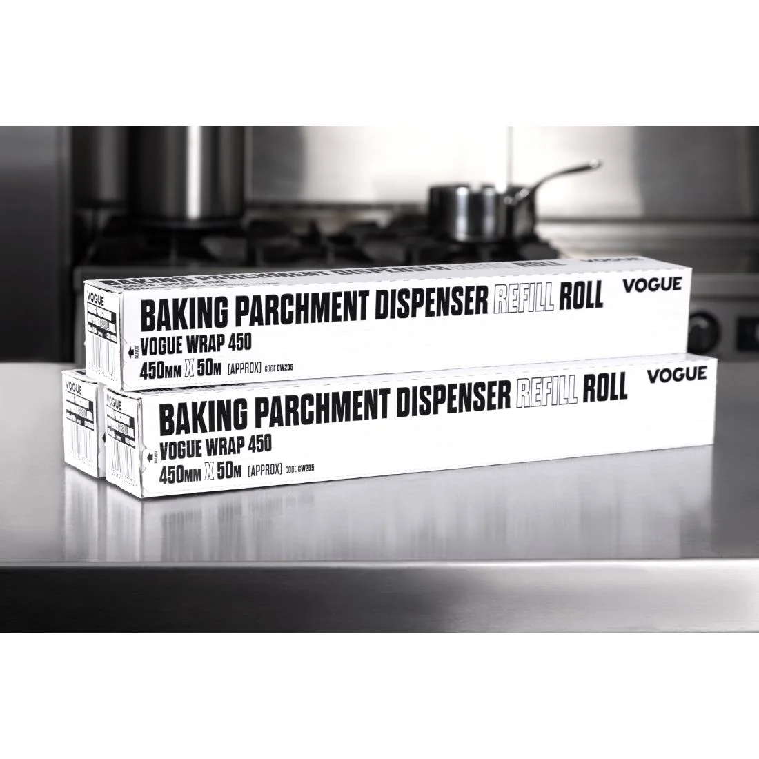 Vogue Baking Parchment 50m fits Wrap450 Dispenser (Pack of 3) - Image 7