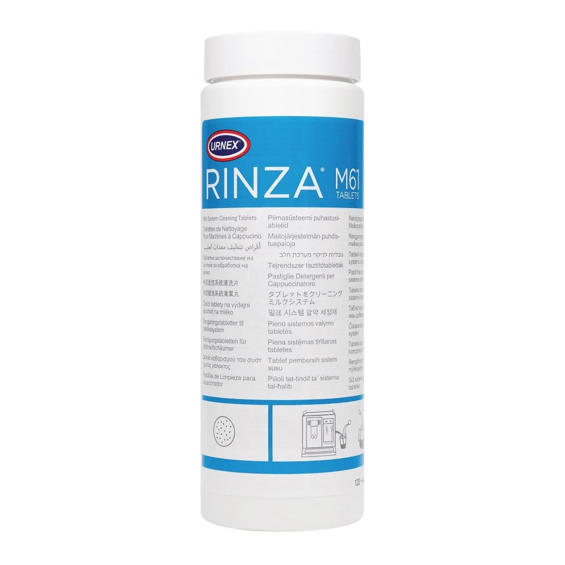 Rinza Milk Frother Cleaning Tablets M61 (120 Pack)