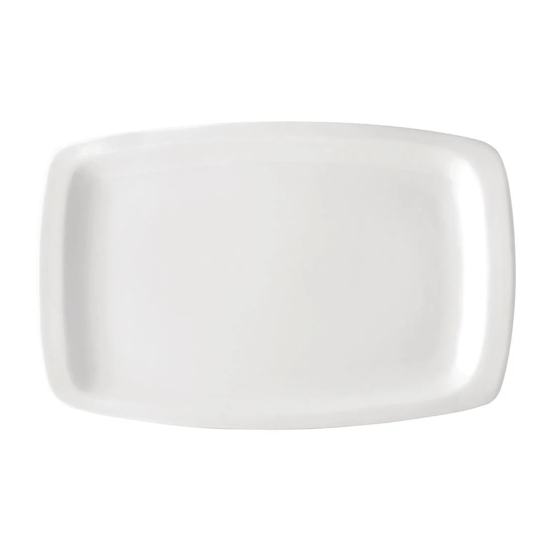 Utopia Titan Rectangular Plates White 230x 360mm (12 Pack)