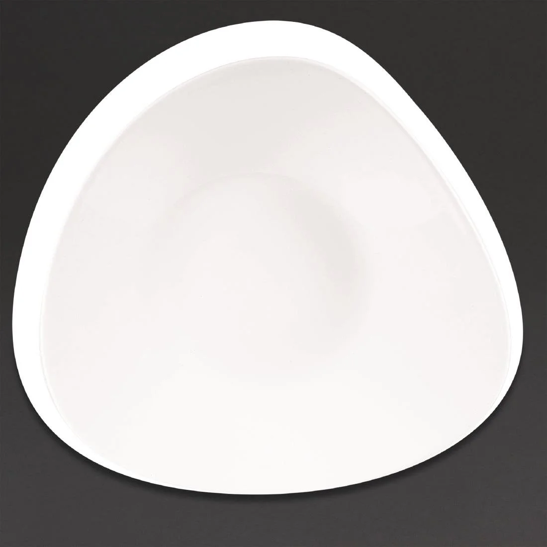 Churchill Lotus Triangular Shallow Bowls White 238mm (12 Pack) - Image 1