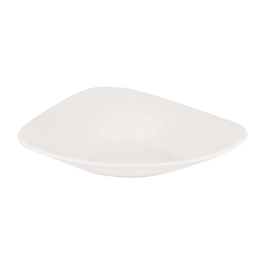 Churchill Lotus Triangular Shallow Bowls White 238mm (12 Pack) - Image 4