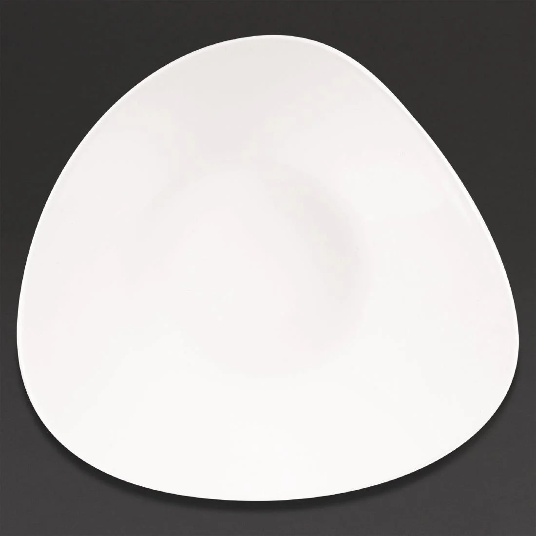 Churchill Lotus Triangular Shallow Bowls White 278mm (12 Pack) - Image 1
