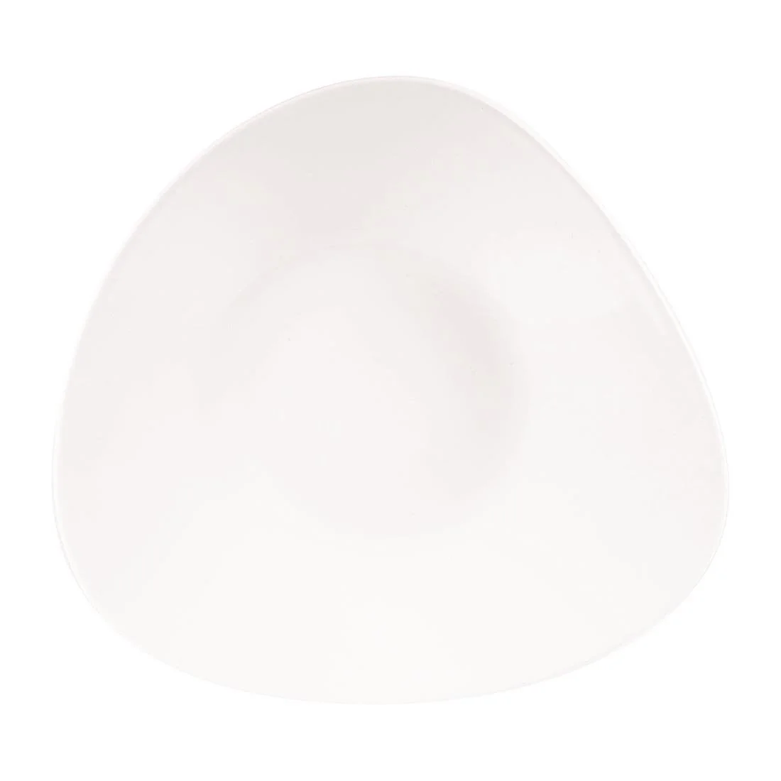 Churchill Lotus Triangular Shallow Bowls White 278mm (12 Pack) - Image 2