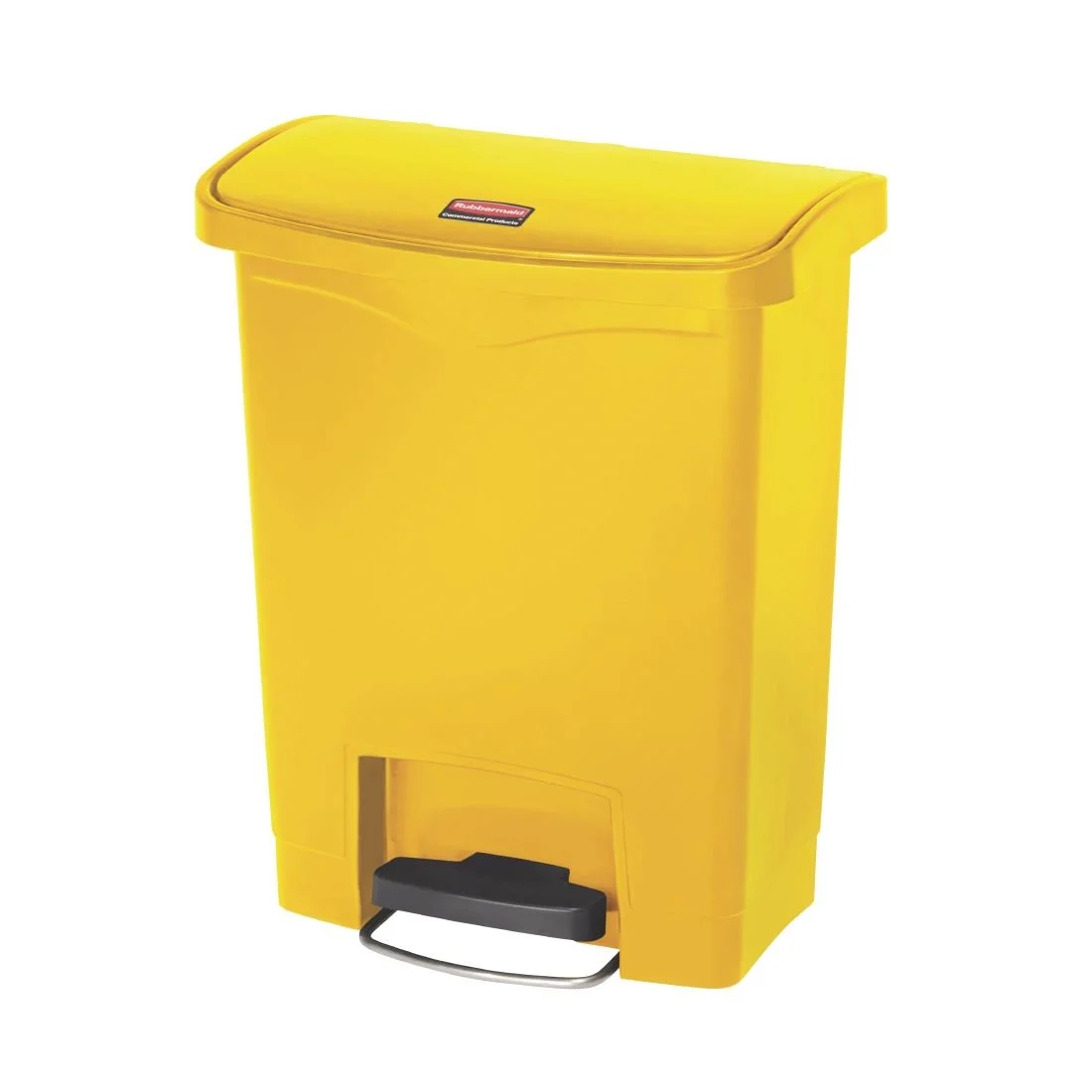 Rubbermaid Slim Jim Step on Bin Front Pedal 30Ltr Yellow - Image 3