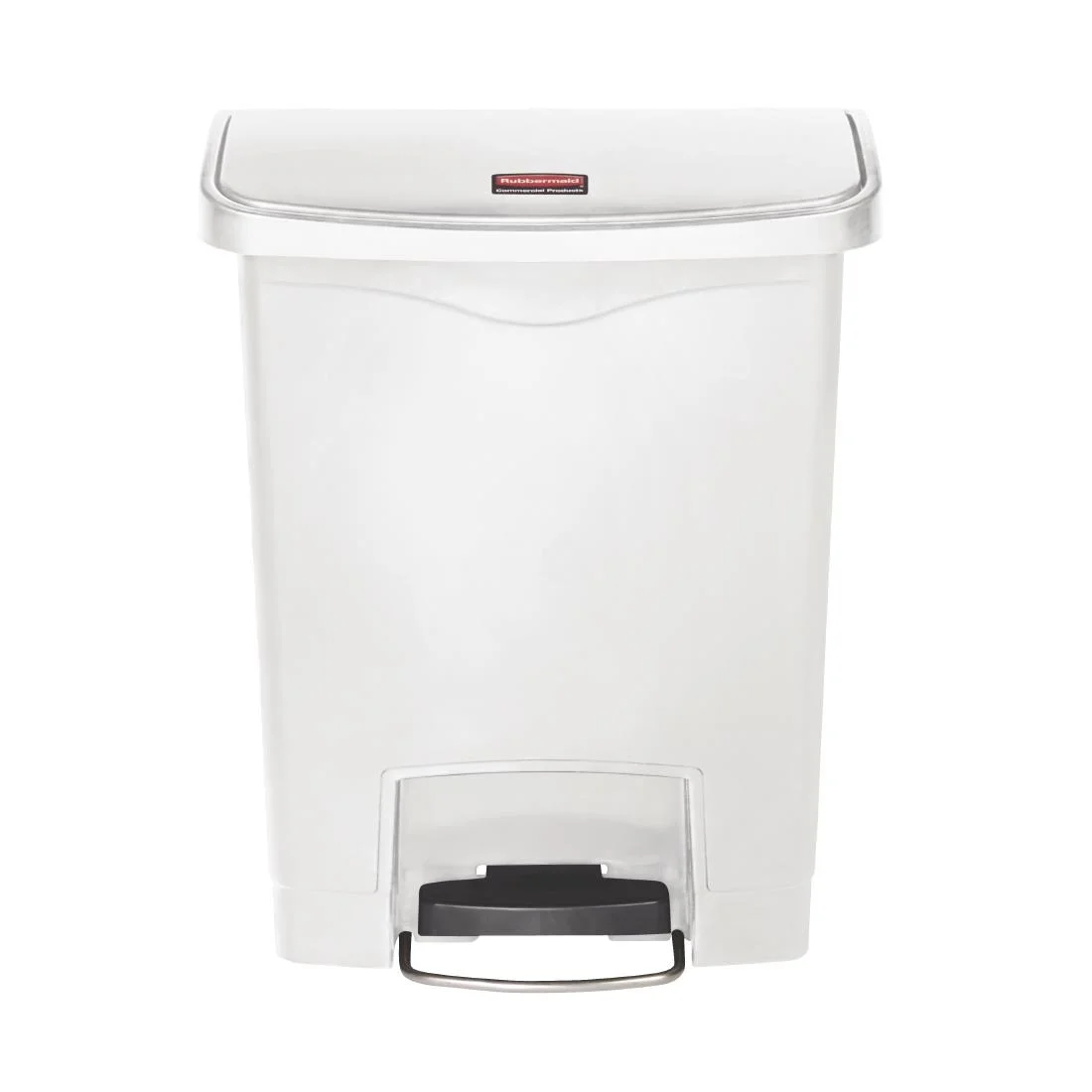 Rubbermaid Slim Jim Step on Bin Front Pedal 30Ltr White