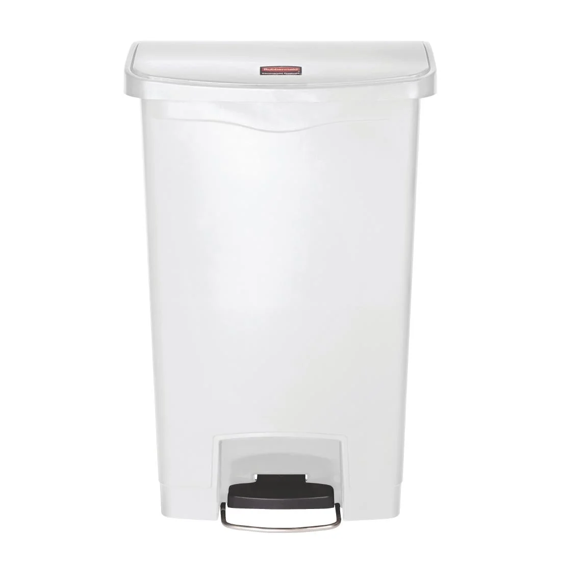 Rubbermaid Slim Jim Step on Bin Front Pedal 50Ltr White