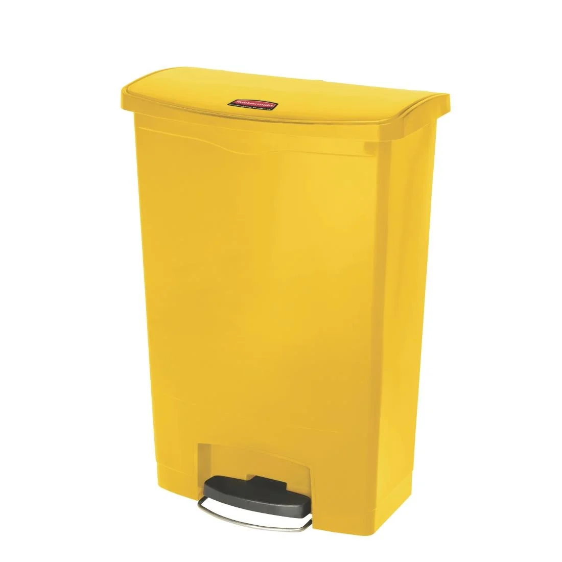 Rubbermaid Slim Jim Step on Bin Front Pedal 90Ltr Yellow - Image 2