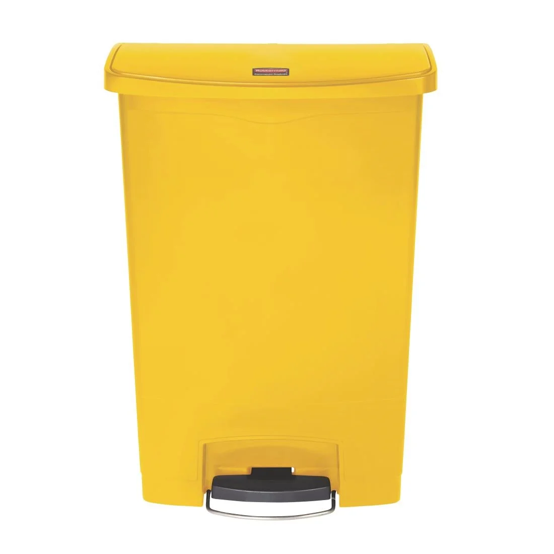 Rubbermaid Slim Jim Step on Bin Front Pedal 90Ltr Yellow