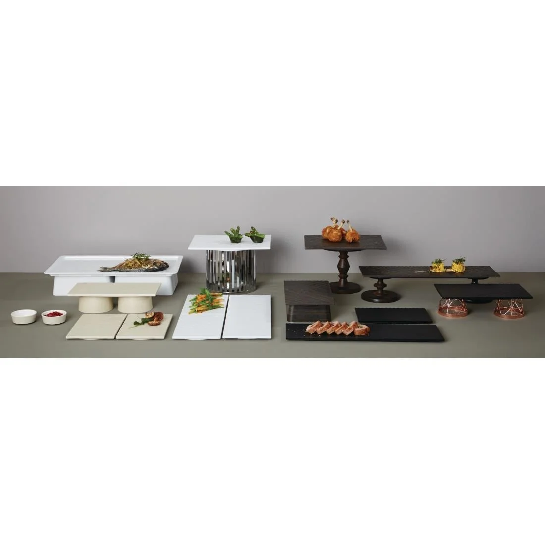APS Zero Melamine Platter White GN 1/4 - Image 2