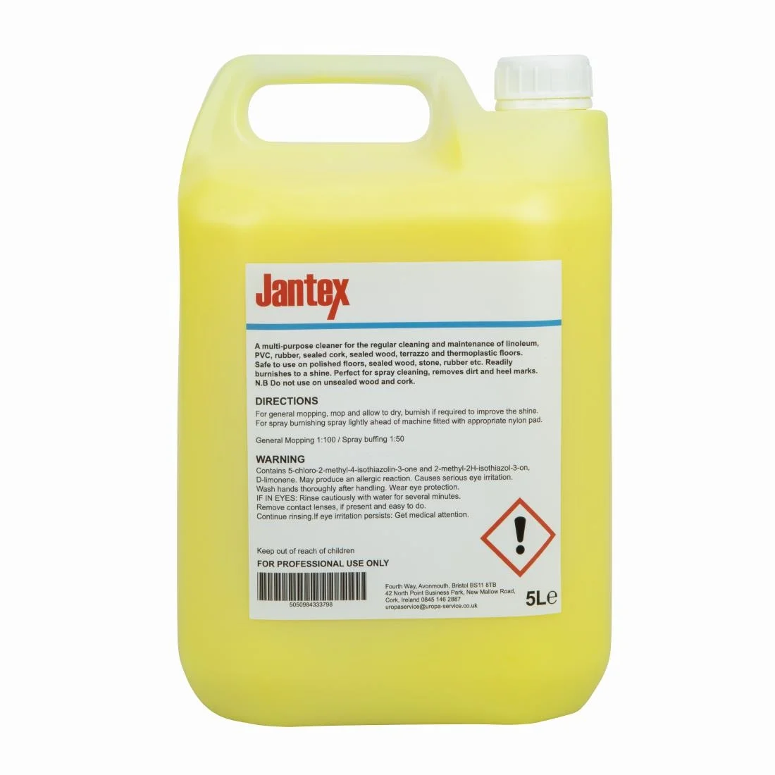 Jantex Lemon Gel Floor Cleaner 5 Litre - Image 3