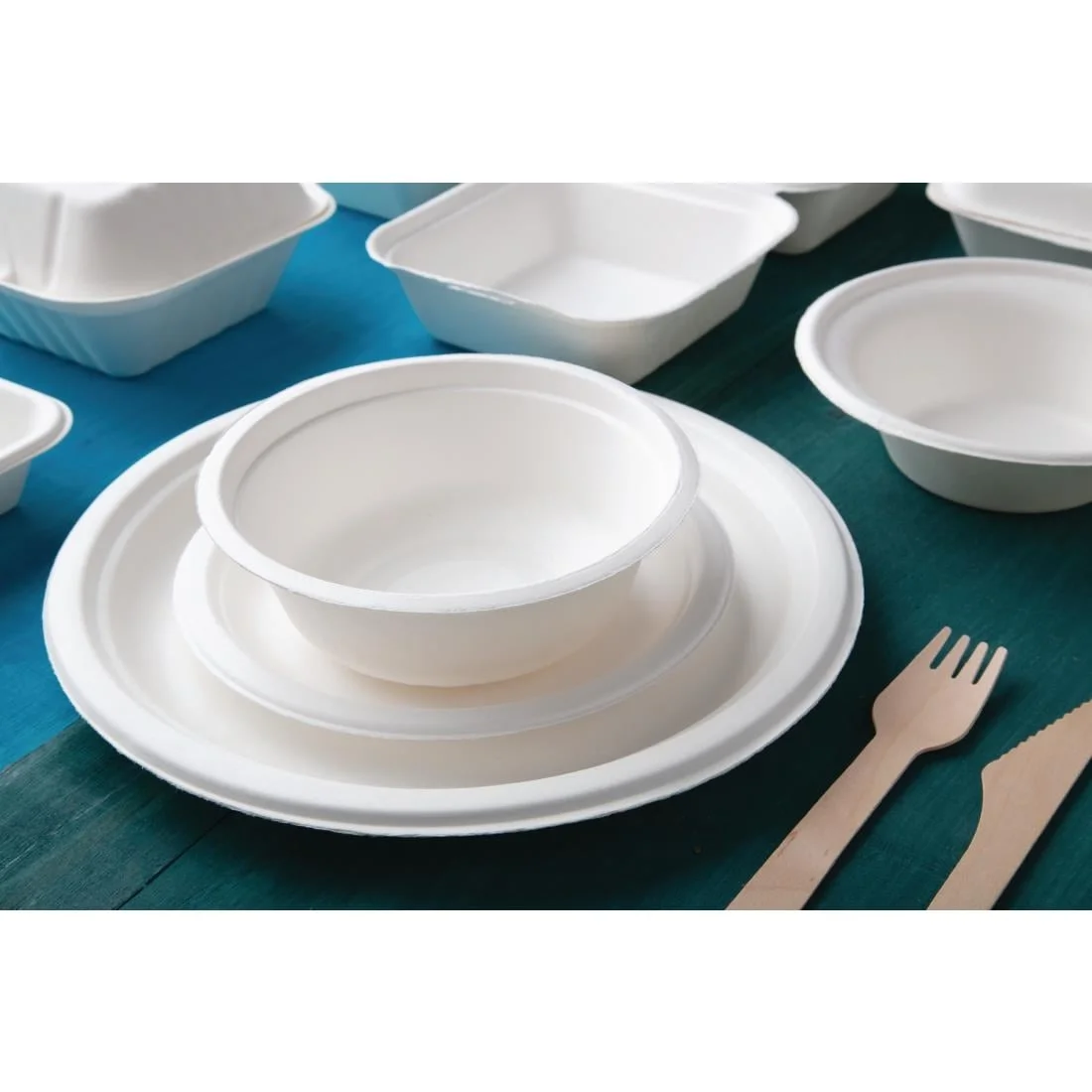 Fiesta Compostable Bagasse Bowls Round 10oz (Pack of 50) - Image 4