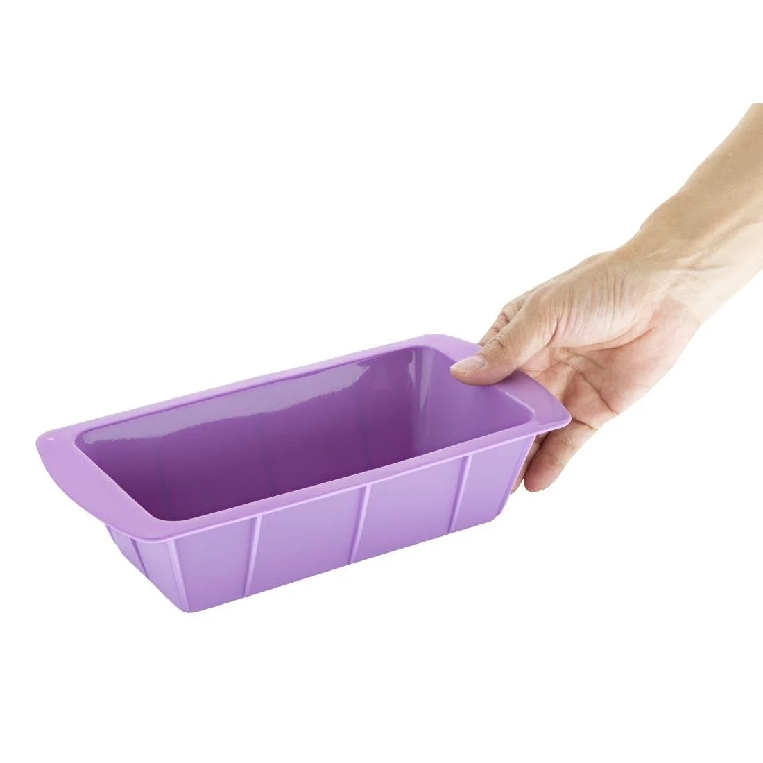 Hygiplas Flexible Silicone Purple Loaf Pan - Image 2