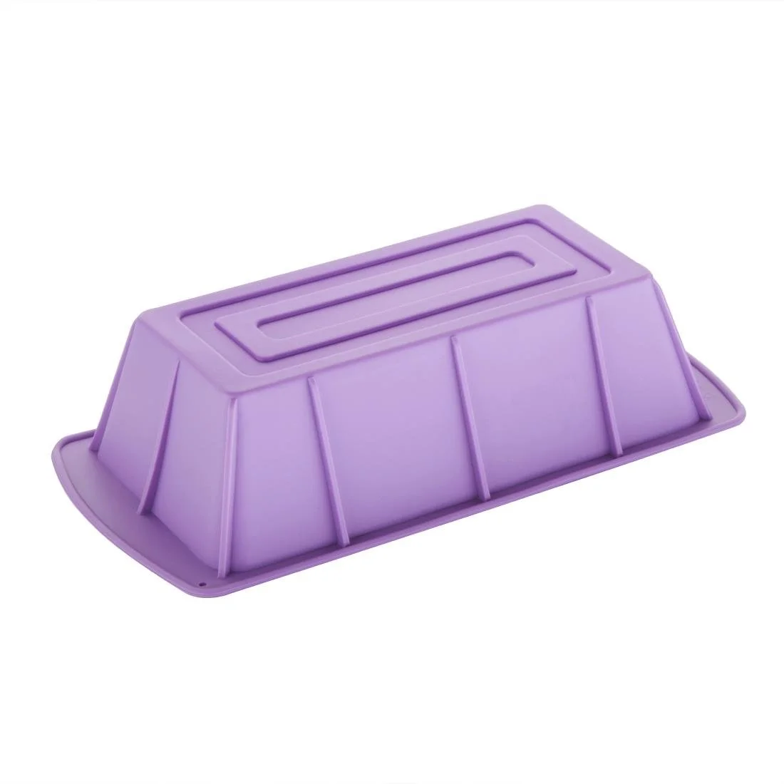 Hygiplas Flexible Silicone Purple Loaf Pan - Image 3
