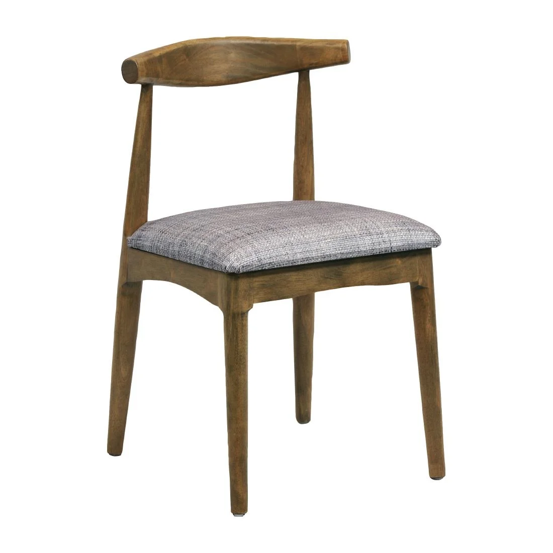 Austin Dining Chair Weather Oak with Helbeck Charcoal Seat (Pack of 2)