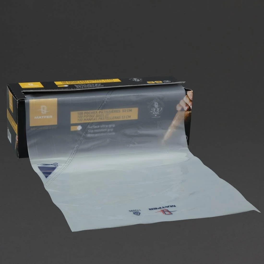 Matfer Bourgeat Disposable Piping Bags Clear (Roll of 100x530mm) - Image 8