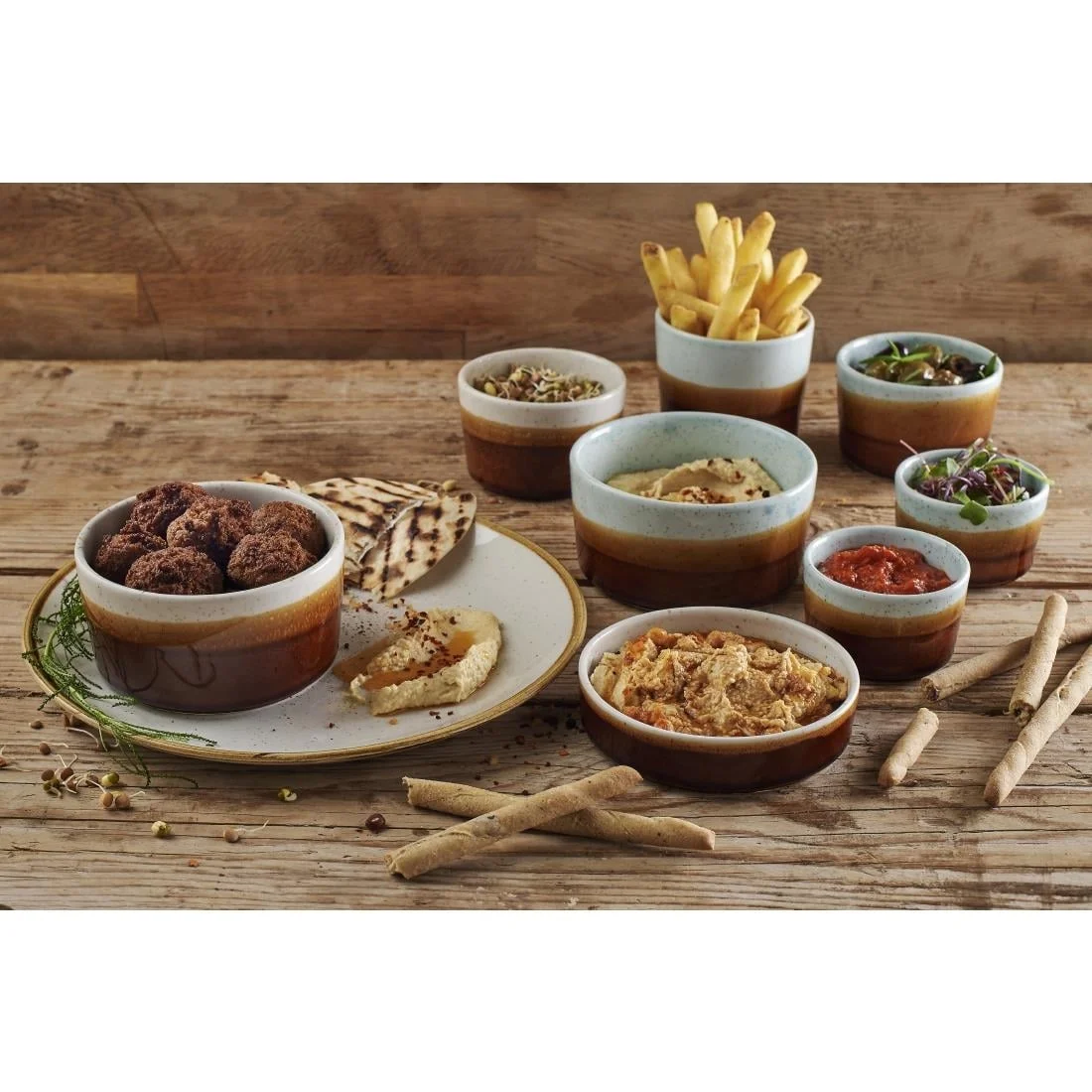 Siena Nourish Straight Sided Dip Pots Barley White 4oz (12 Pack) - Image 4