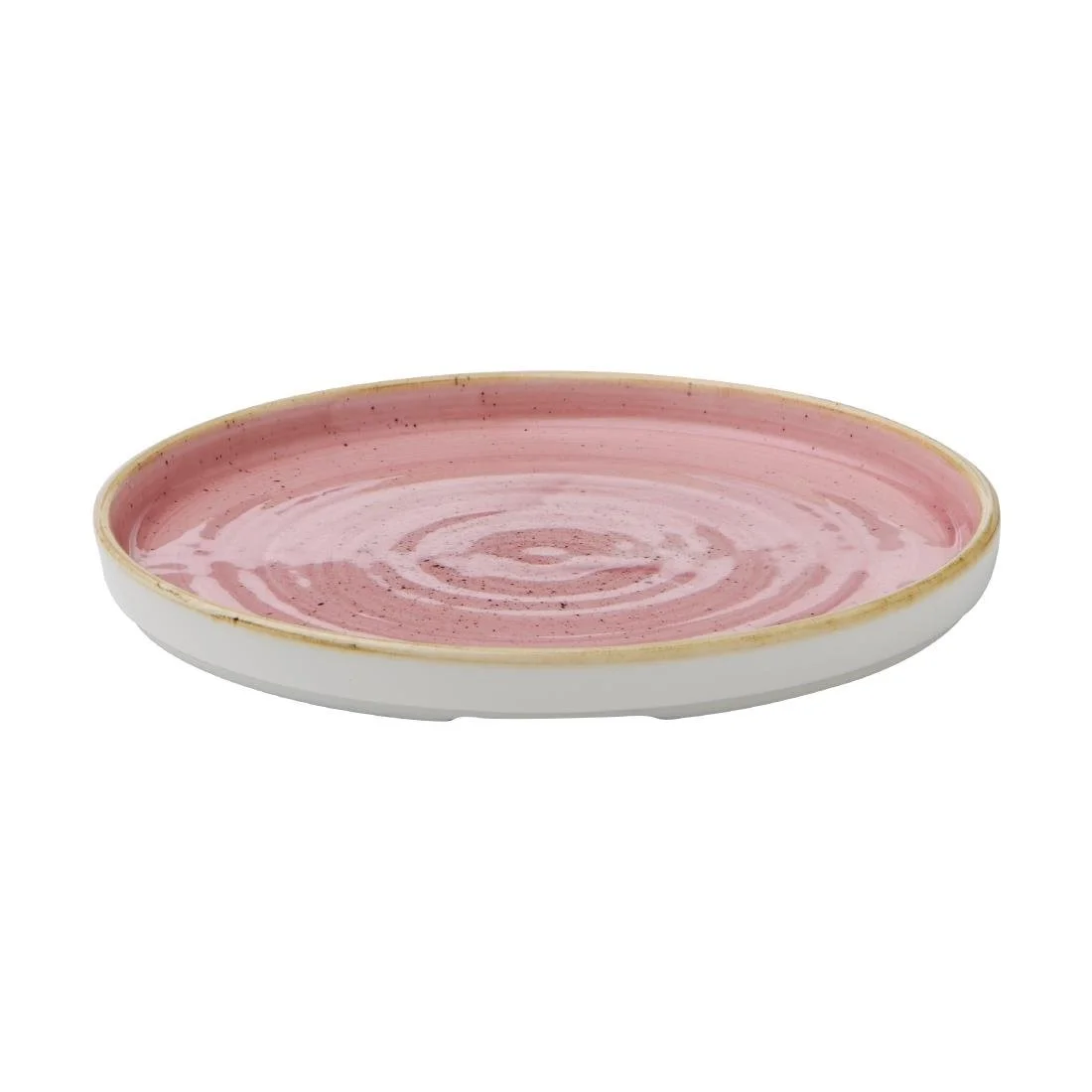 Churchill Stonecast Walled Plates Pink 220mm (6 Pack) - Image 2