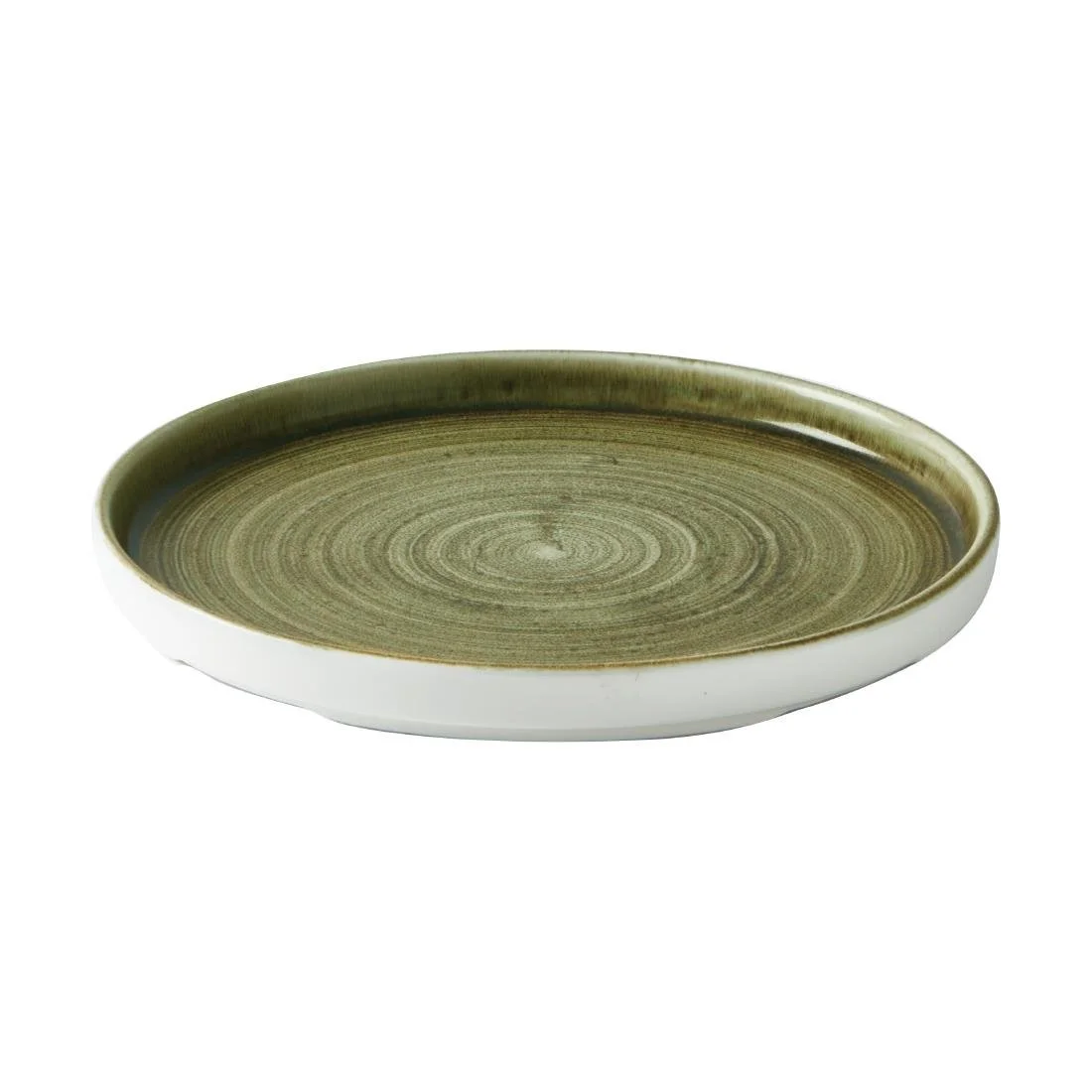 Churchill Stonecast Plume Walled Plates Green 220mm (6 Pack) - Image 2