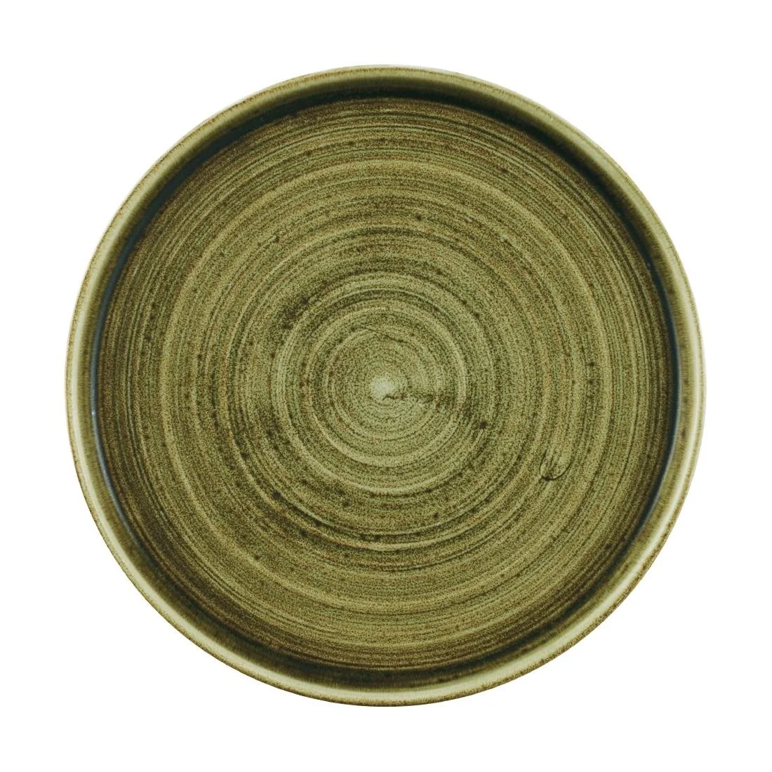 Churchill Stonecast Plume Walled Plates Green 220mm (6 Pack) - Image 1