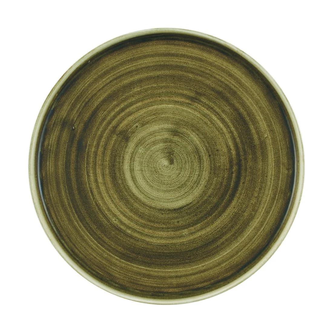 Churchill Stonecast Plume Walled Plates Green 260mm (6 Pack) - Image 1