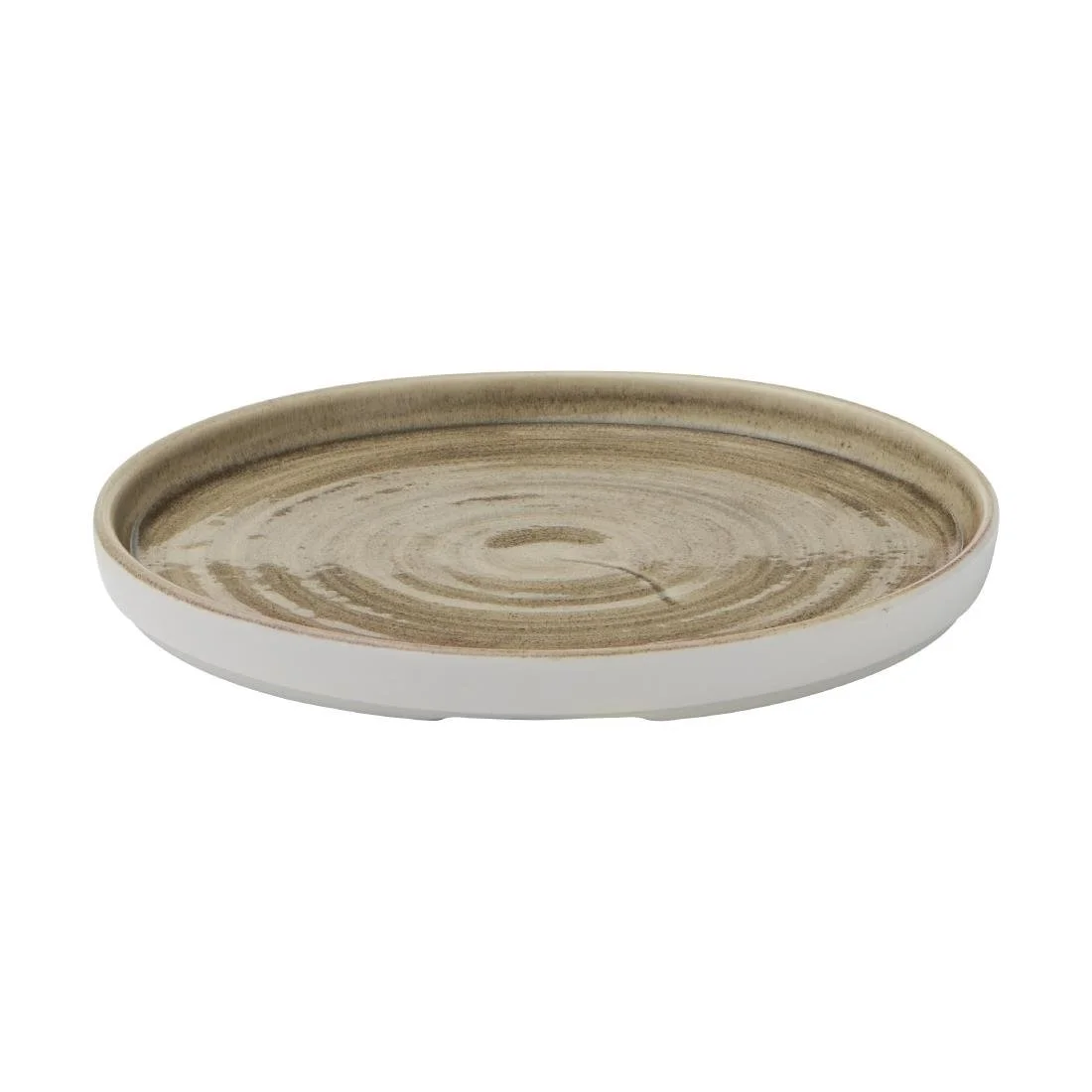 Churchill Stonecast Patina Walled Plates Antique Taupe 220mm (6 Pack) - Image 2