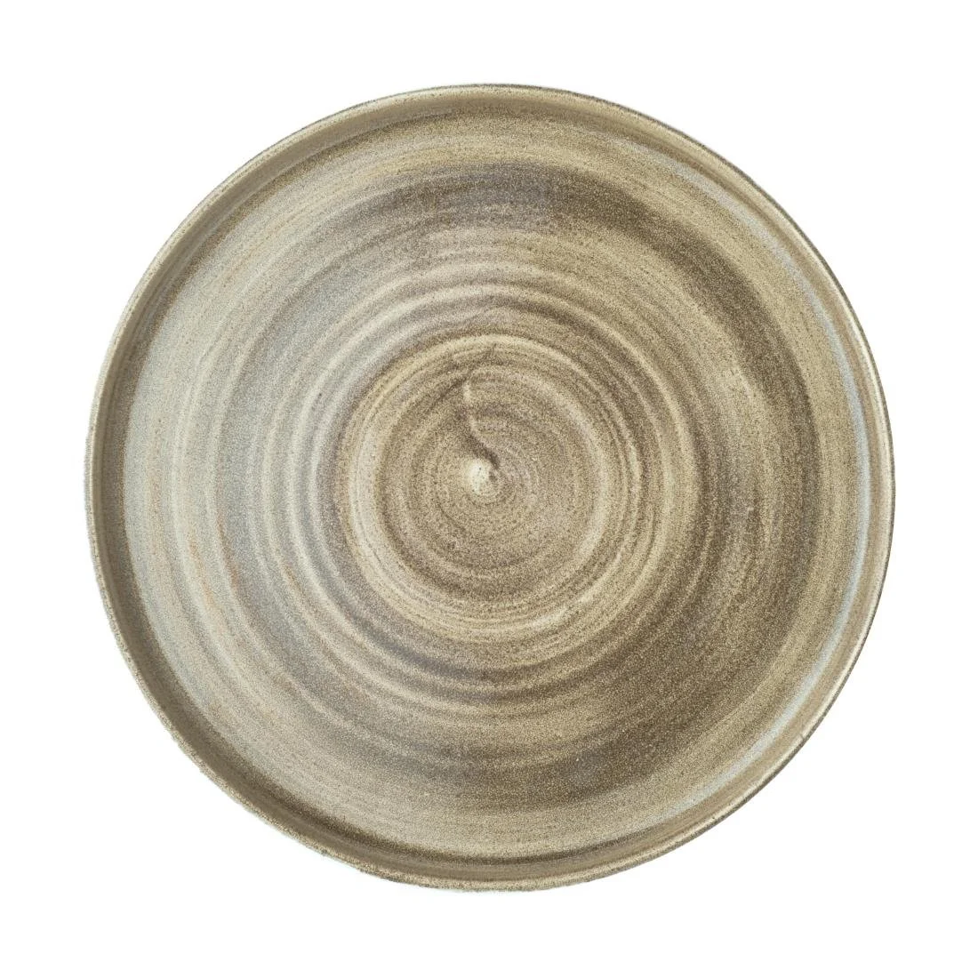 Churchill Stonecast Patina Walled Plates Antique Taupe 260mm (6 Pack) - Image 1
