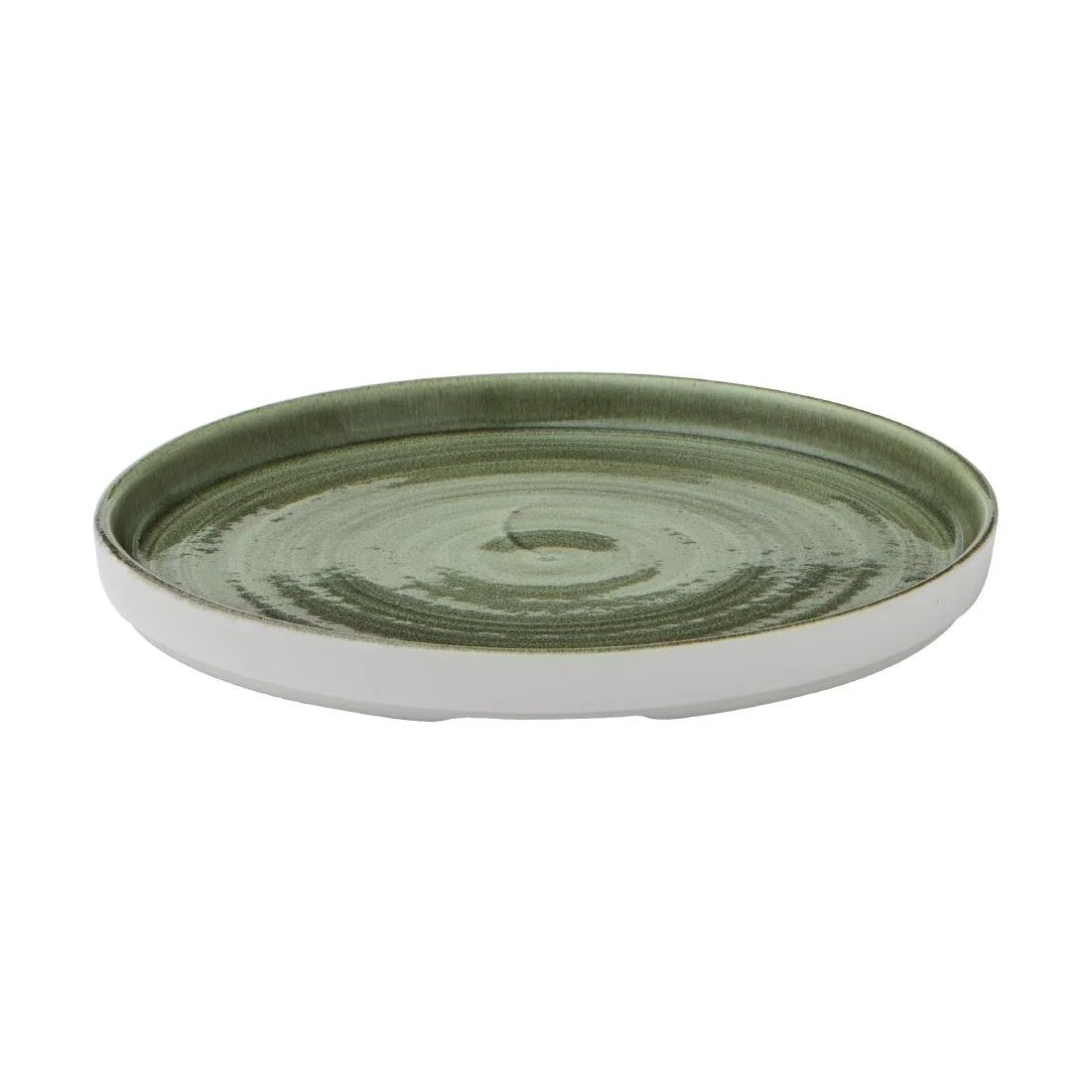 Churchill Stonecast Patina Walled Plates Burnished Green 220mm (6 Pack) - Image 2