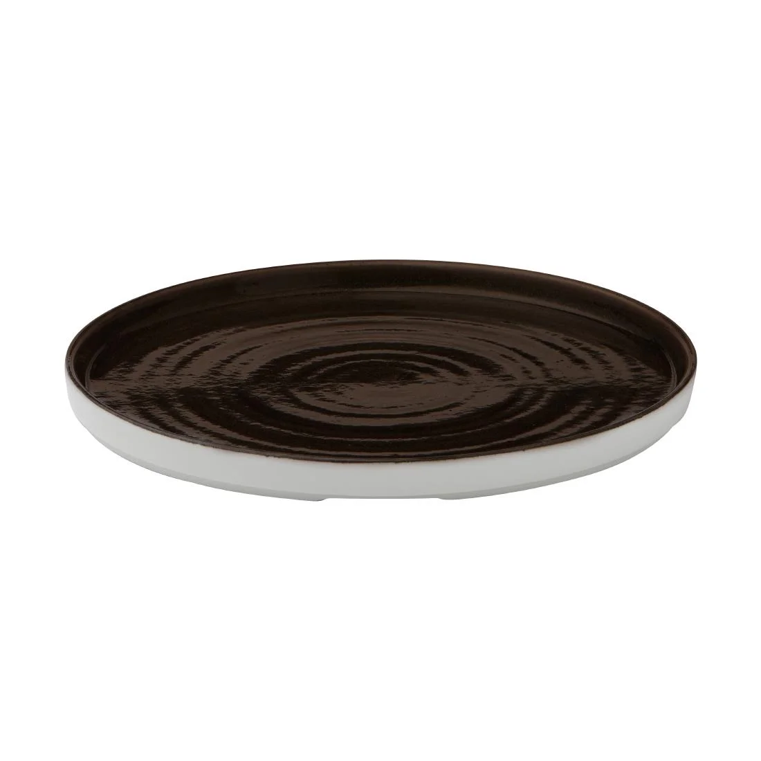Churchill Stonecast Patina Walled Plates Iron Black 260mm (6 Pack) - Image 3