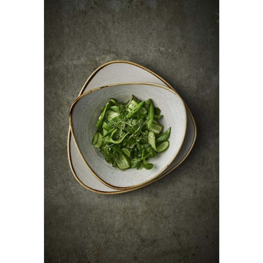 Churchill Stonecast Raw Lotus Plates Grey 254mm (12 Pack) - Image 2