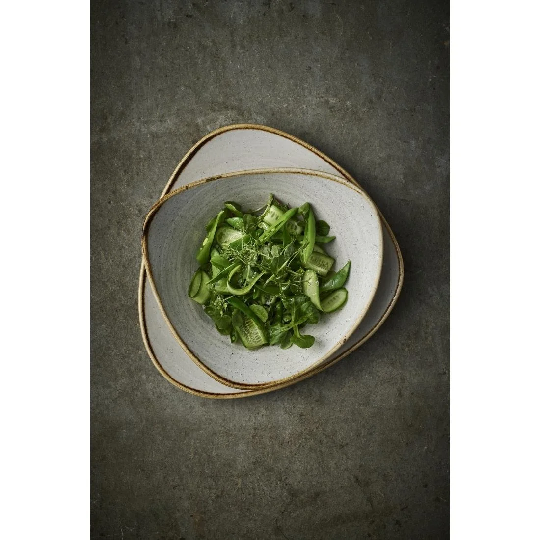 Churchill Stonecast Raw Lotus Bowls Grey 228mm (12 Pack) - Image 2