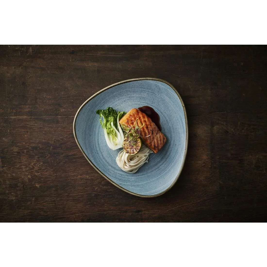 Churchill Stonecast Raw Lotus Plates Teal 254mm (12 Pack) - Image 2