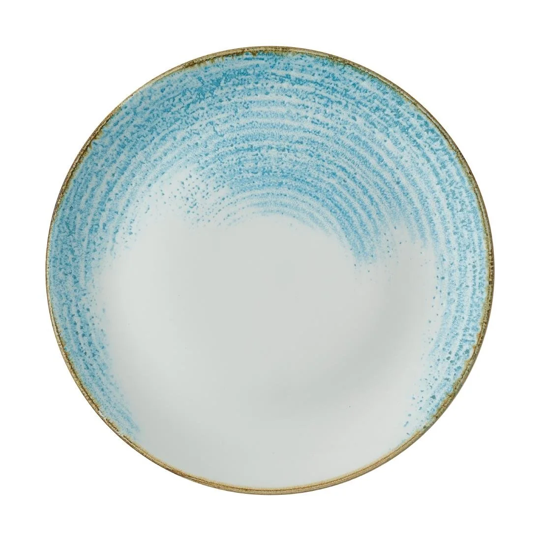 Churchill Homespun Accents Evolve Coupe Plates Aquamarine 260mm (12 Pack) - Image 1