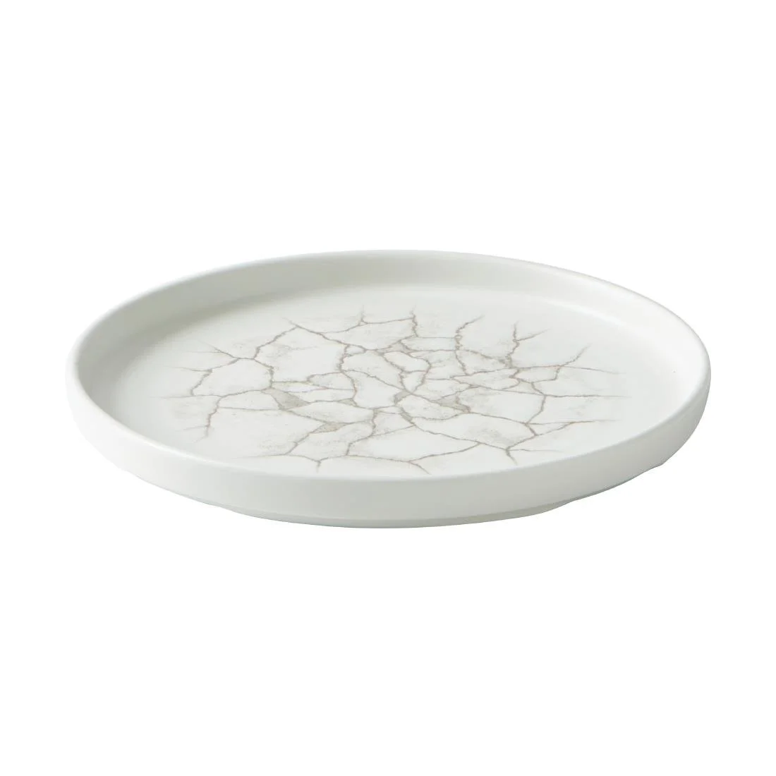 Churchill Studio Prints Kintsugi Agate Walled Plates Grey 220mm (6 Pack) - Image 2