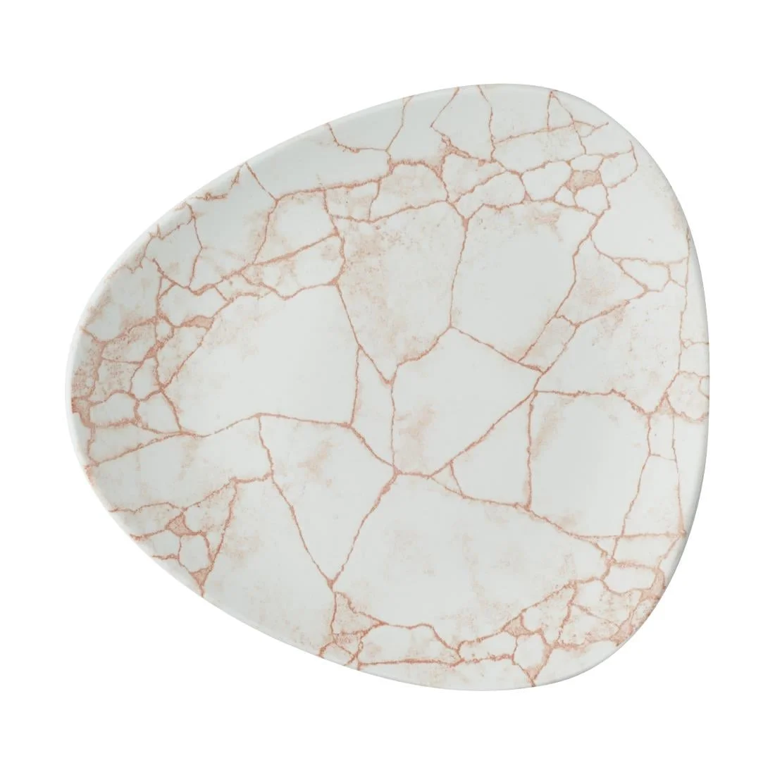 Churchill Studio Prints Kintsugi Lotus Plates Coral 228mm (12 Pack)