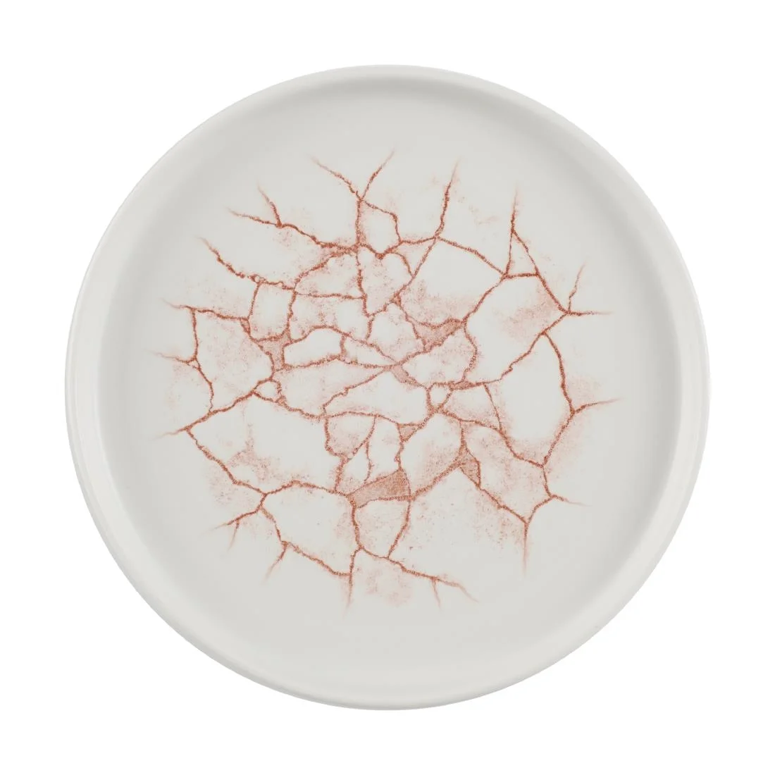 Churchill Studio Prints Kintsugi Walled Plates Coral 220mm (6 Pack)