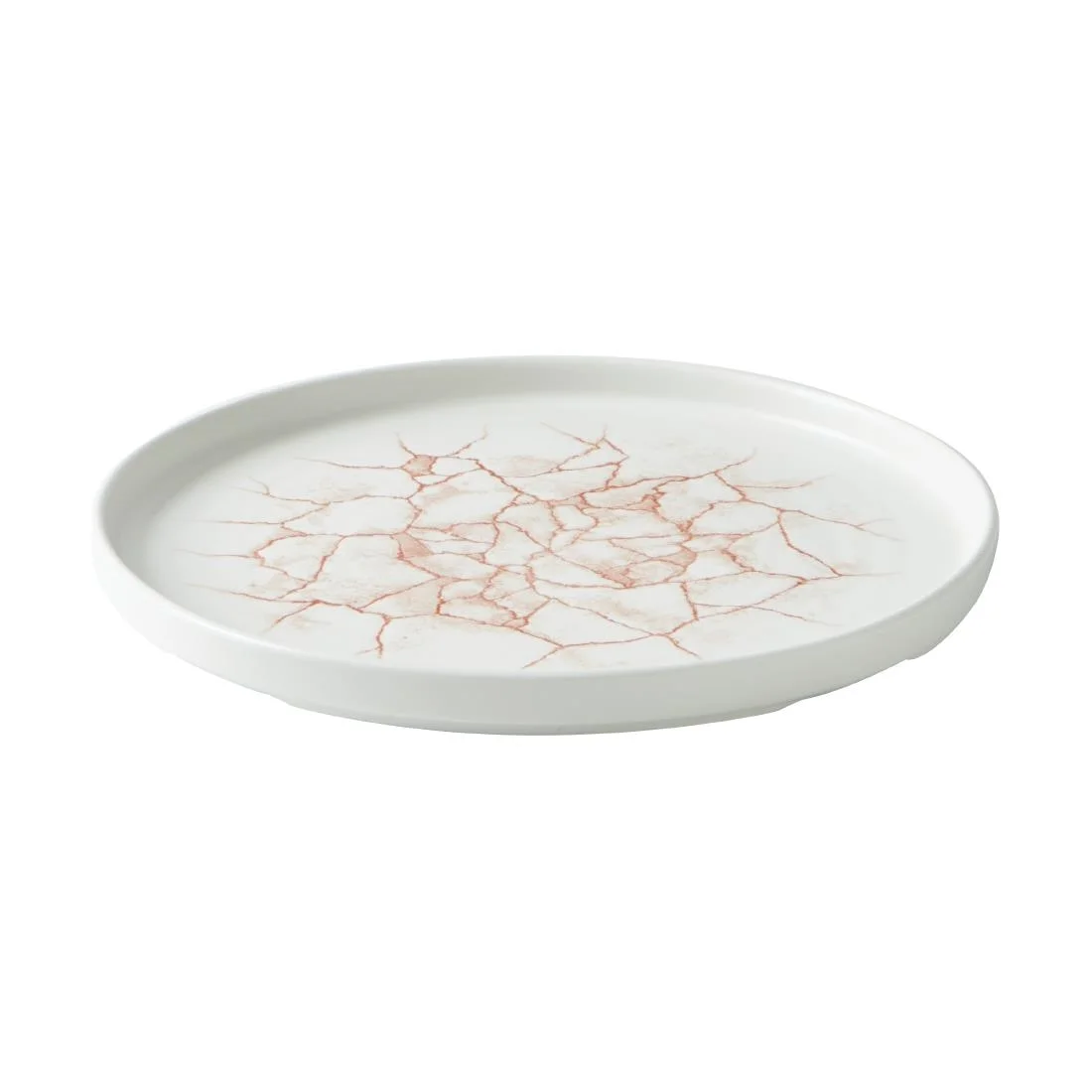 Churchill Studio Prints Kintsugi Walled Plates Coral 260mm (6 Pack) - Image 2