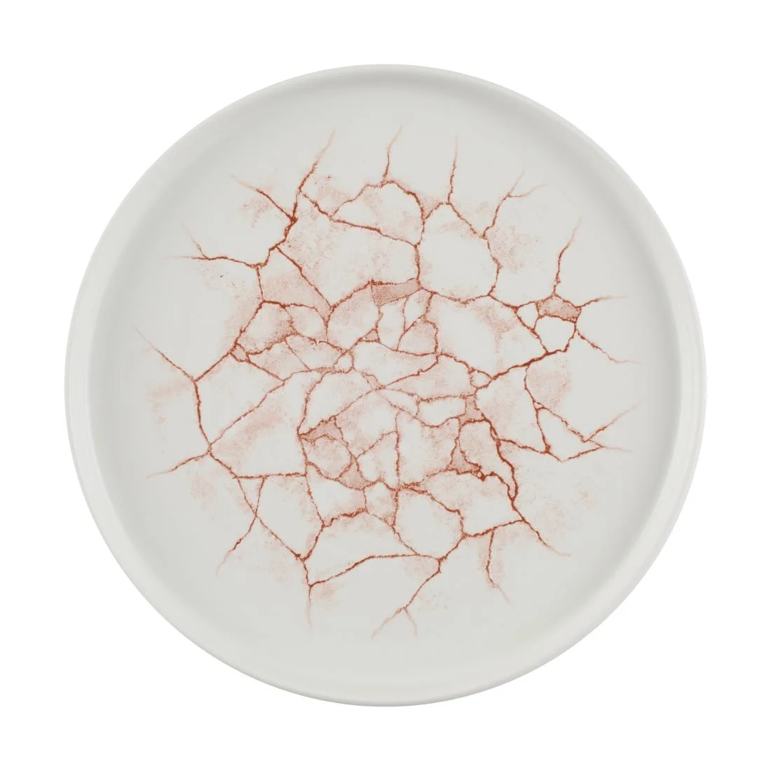 Churchill Studio Prints Kintsugi Walled Plates Coral 260mm (6 Pack)