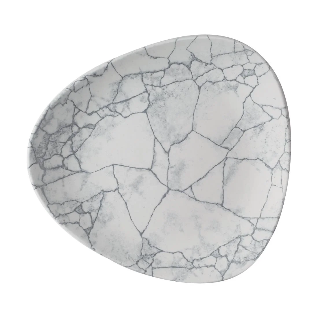 Churchill Studio Prints Kintsugi Pearl Grey Lotus Plates 254mm (12 Pack)