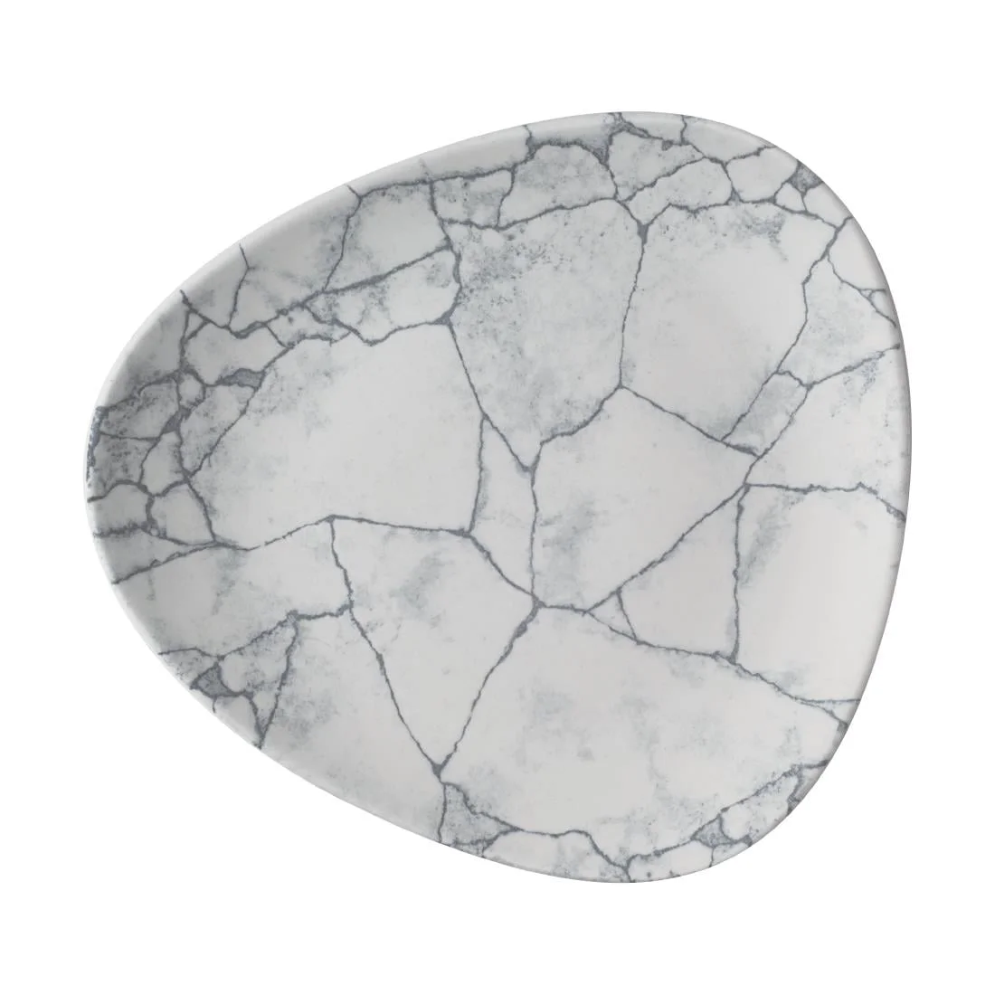 Churchill Studio Prints Kintsugi Pearl Grey Lotus Plates 228mm (12 Pack)