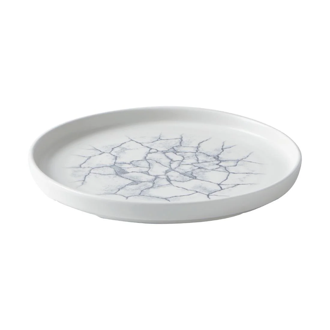 Churchill Studio Prints Kintsugi Walled Plates Pearl Grey 220mm (6 Pack) - Image 2