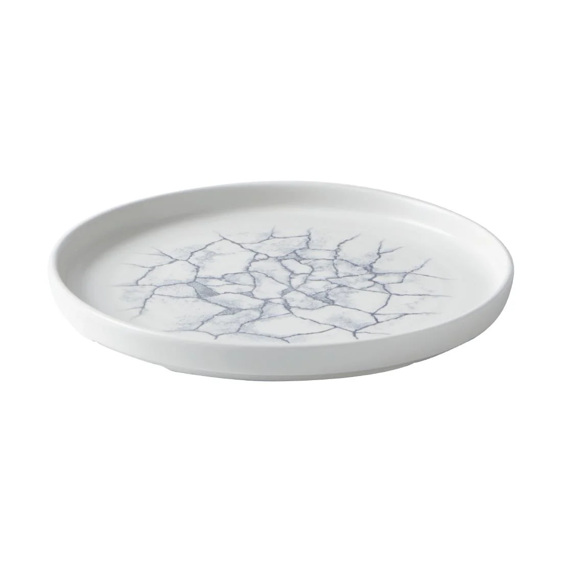 Churchill Studio Prints Kintsugi Walled Plates Pearl Grey 220mm (6 Pack) - Image 2