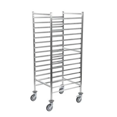 Matfer Bourgeat 15 Level Gastronorm Racking Trolley 2/1GN - Image 3