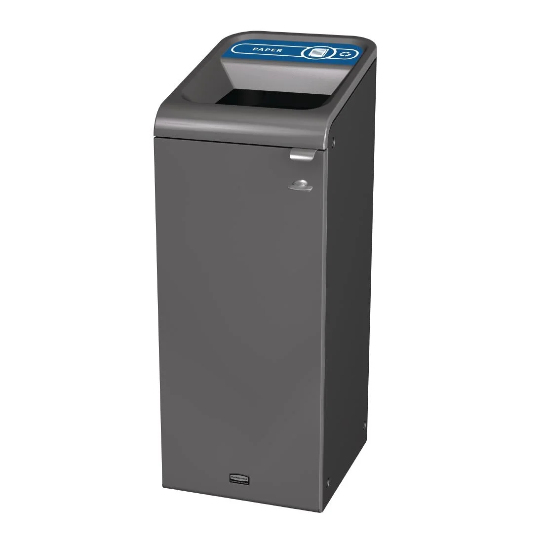 Rubbermaid Configure Container with Paper Recycling Label Blue - Image 1