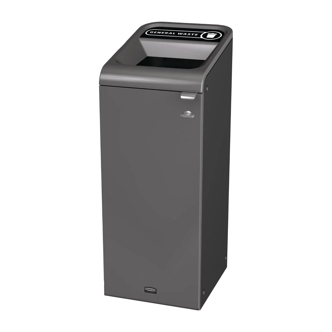 Rubbermaid Configure Container with General Waste Label Black